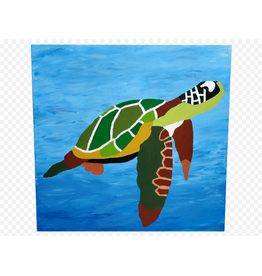 Schilderij schildpad - Marit