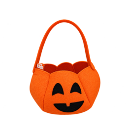 oranje vilten pompoenmand