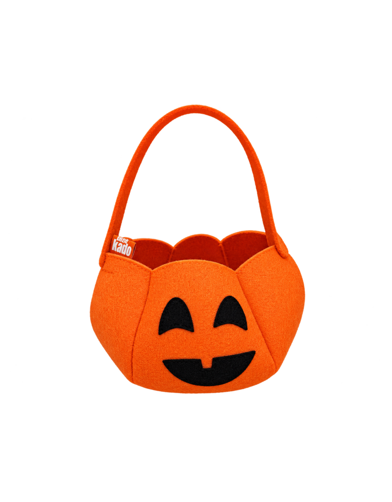 oranje vilten pompoenmand