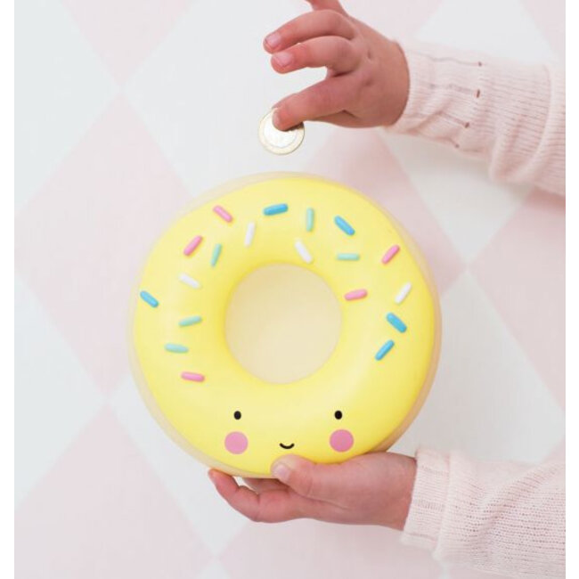 A Little Lovely Company Spaarpot Gele donut A Little Lovely Company