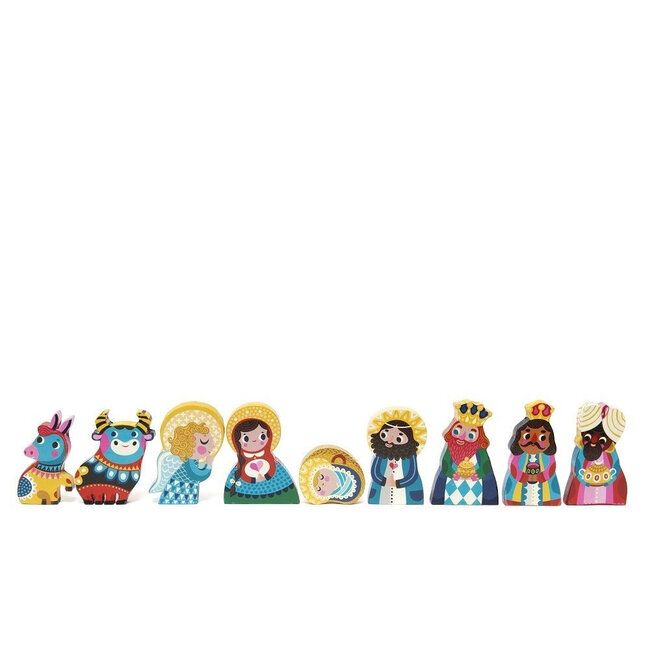 Petit Monkey Houten Kinderkamer Accessoires Nativity Set Petit Monkey