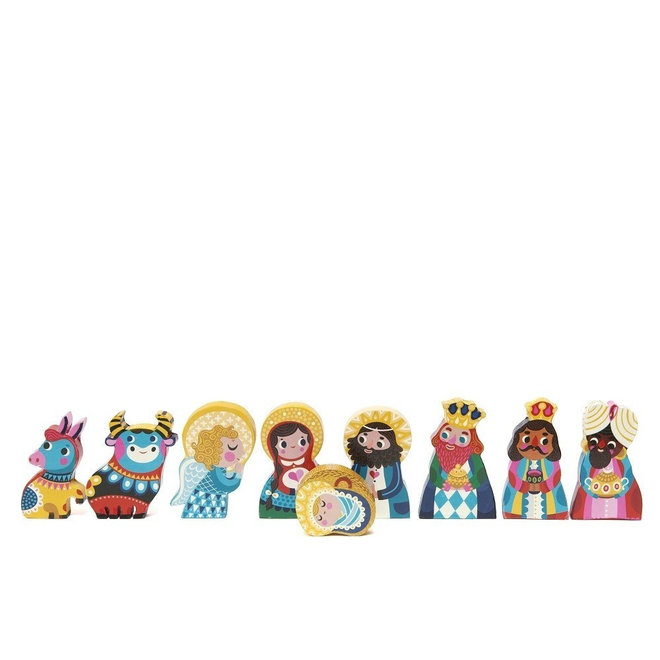 Houten Kinderkamer Accessoires Nativity Set Petit Monkey