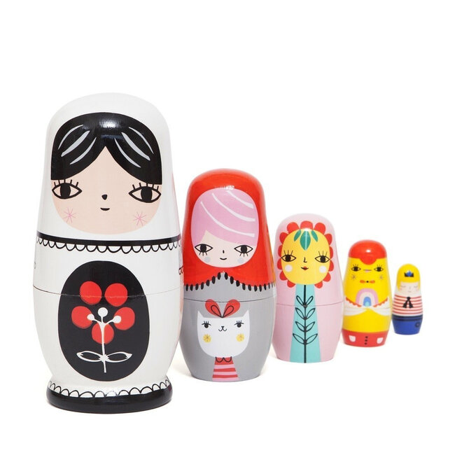 Petit Monkey Sketch Inc nesting dolls -babushka's- matroeska's Fleur & Friends Petit Monkey