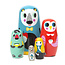 Petit Monkey Sketch Inc nesting dolls -babushka's- matroeska's Bosvriendjes Petit Monkey