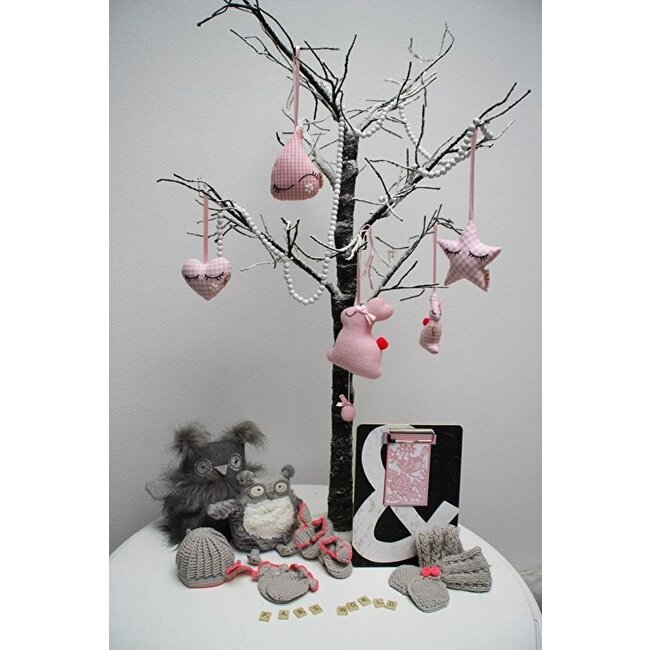 Petit Monkey Decoratiehanger Maan Roze van Fabsworld