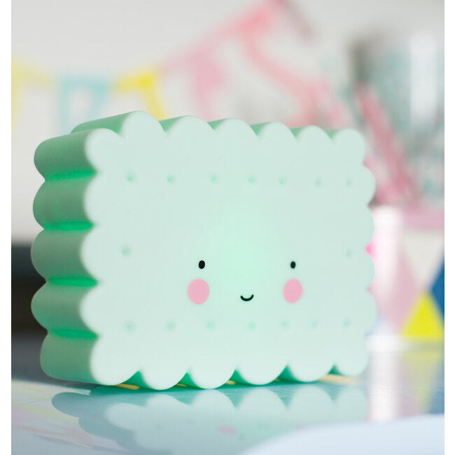 A Little Lovely Company Nachtlampje Mini Koekje-Mint A Little Lovely Company