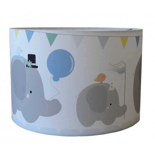 Designed4kids Hanglamp Kinderkamer Olifanten Parade Blauw