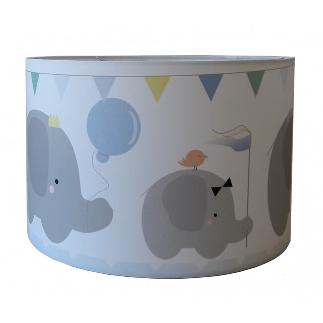 Designed4kids Hanglamp Kinderkamer Olifanten Parade Blauw