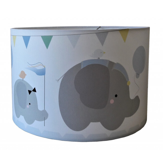 Designed4kids Hanglamp Kinderkamer Olifanten Parade Blauw