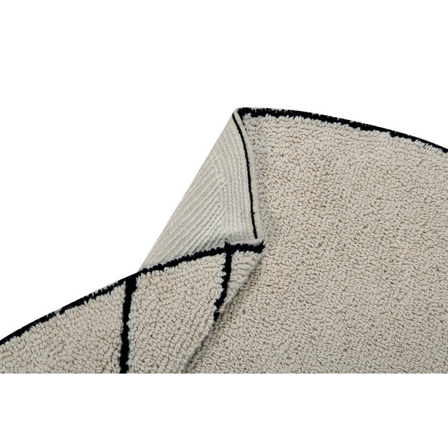 Lorena Canals Vloerkleed Kinderkamer rond Trace Beige Lorena Canals