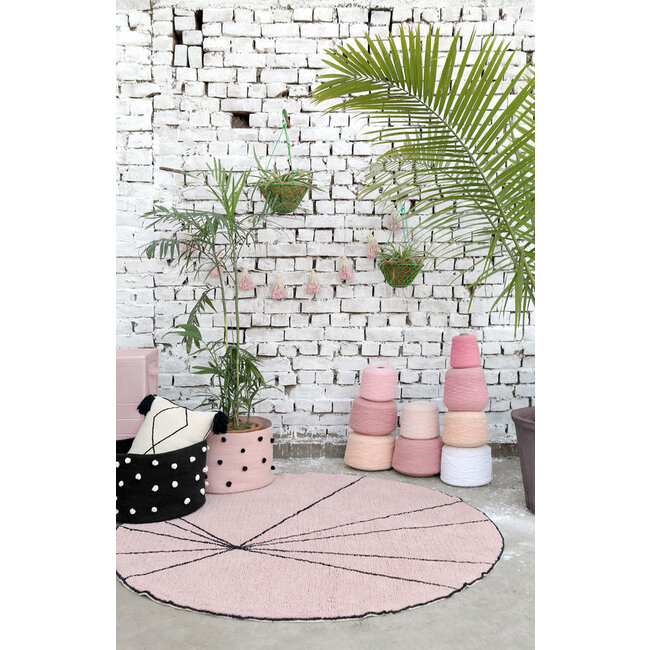 Lorena Canals Vloerkleed Kinderkamer rond Trace Nude Lorena Canals