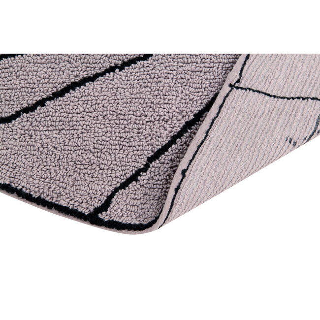 Lorena Canals Vloerkleed Kinderkamer rond Trace Wood Rose Lorena Canals