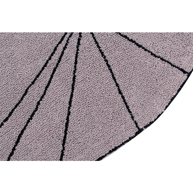 Lorena Canals Vloerkleed Kinderkamer rond Trace Wood Rose Lorena Canals