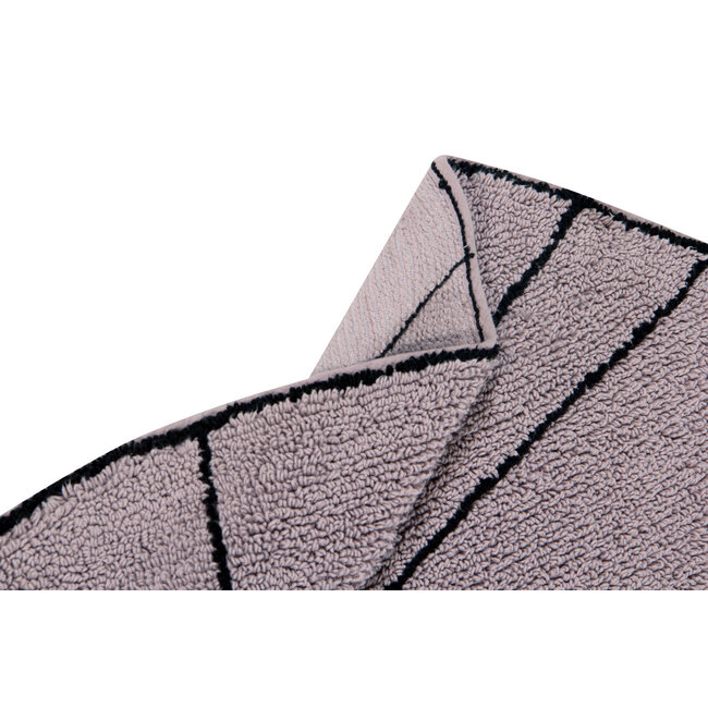 Lorena Canals Vloerkleed Kinderkamer rond Trace Wood Rose Lorena Canals