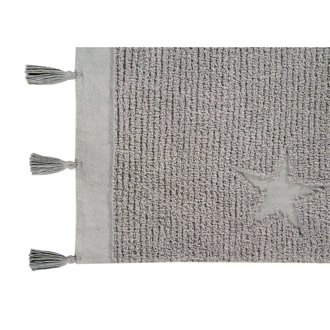 Lorena Canals Vloerkleed Kinderkamer Hippy Stars Grey Lorena Canals