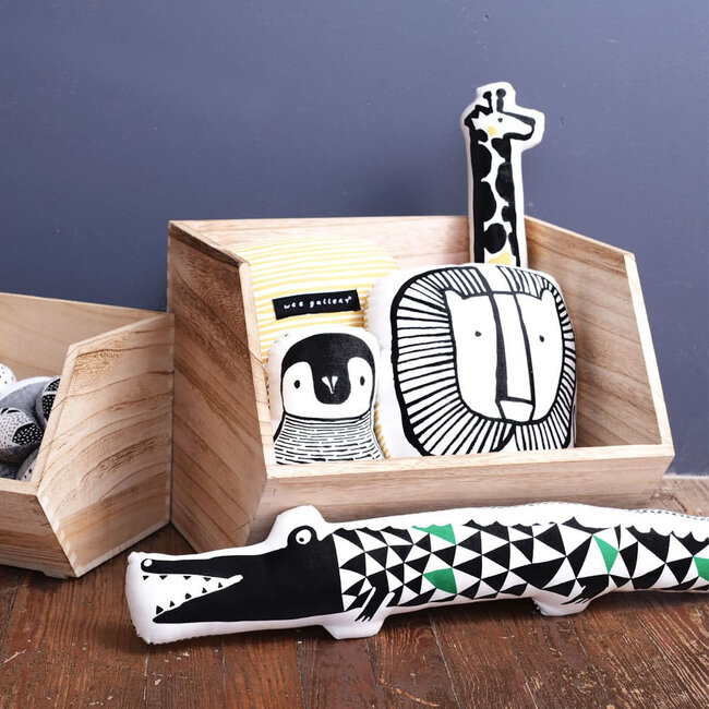 Wee Gallery Knuffel kussen Krokodil Wee Gallery