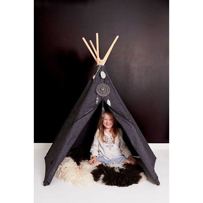 Hippie Tipi Tent / Speeltent Antraciet van Roommate