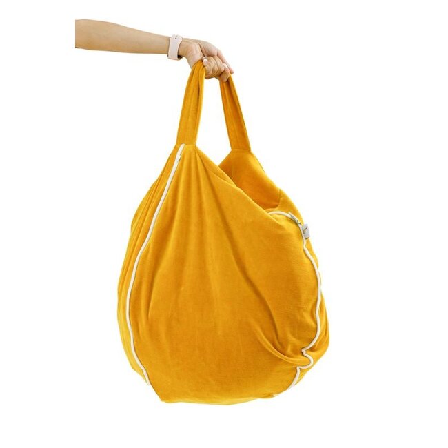 Beanbag Kinderkamer Bubble Velvet Mustard Wigiwama
