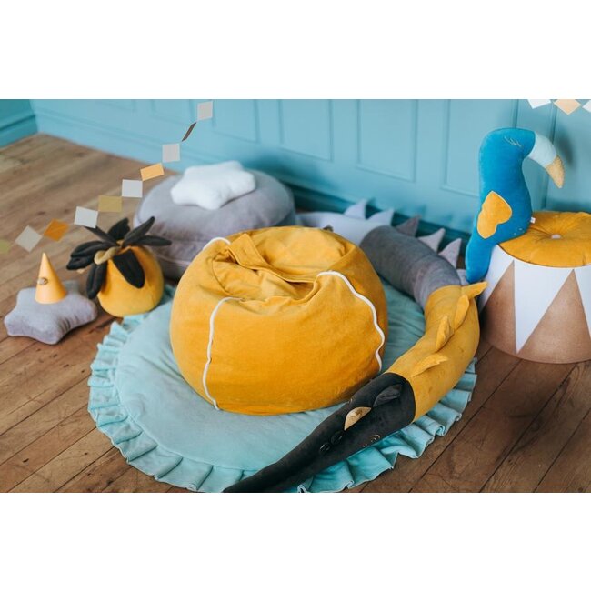Beanbag Kinderkamer Bubble Velvet Mustard Wigiwama
