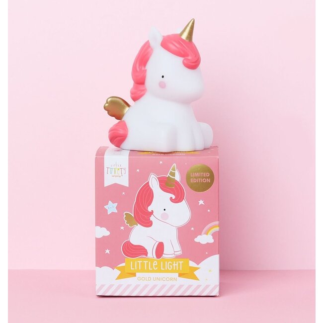 A Little Lovely Company Nachtlampje kinderkamer Little Unicorn goud A Little Lovely Company
