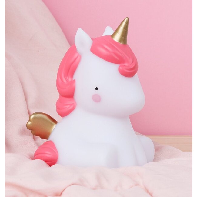 A Little Lovely Company Nachtlampje kinderkamer Little Unicorn goud A Little Lovely Company