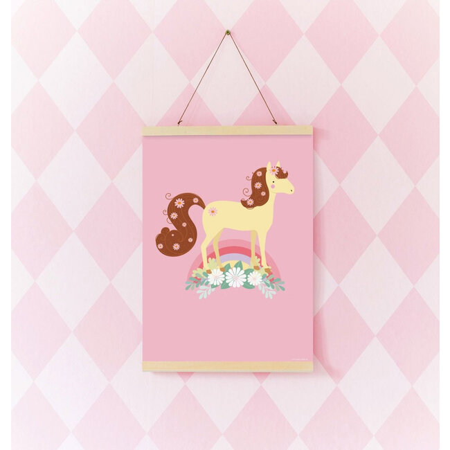 A Little Lovely Company Kinderkamer Poster Lovely paard A Little Lovely Company