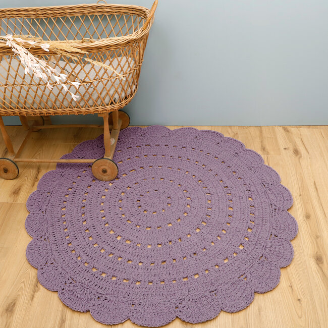 Nattiot Vloerkleed Kinderkamer Alma Mauve Nattiot