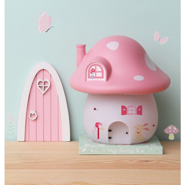 A Little Lovely Company Nachtlamp Paddenstoelhuis - Elfje A Little Lovely Company