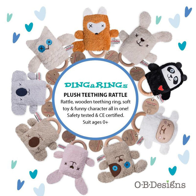 OB Designs Rammelaar / Bijtring Muisje van O.B. Designs