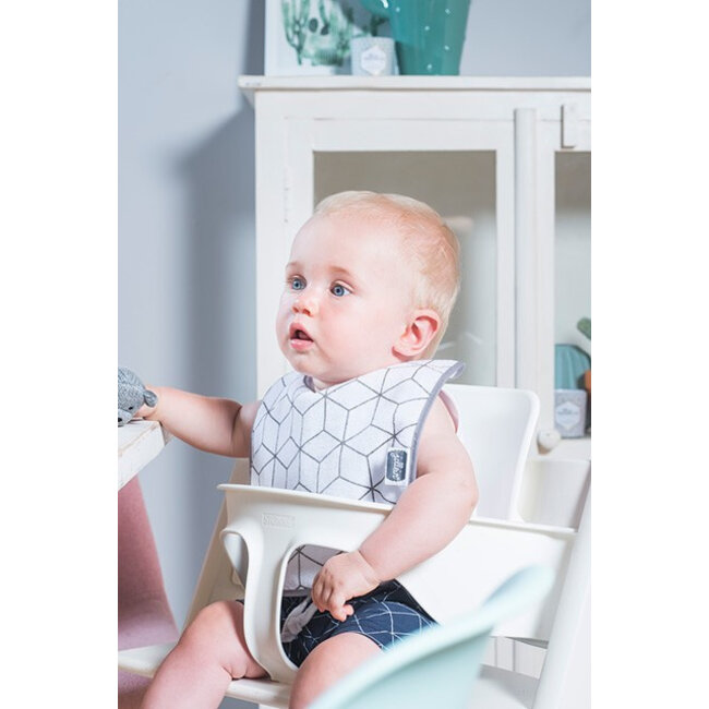 Jollein Slab Waterproof Klittenband Graphic Grey (2pack)