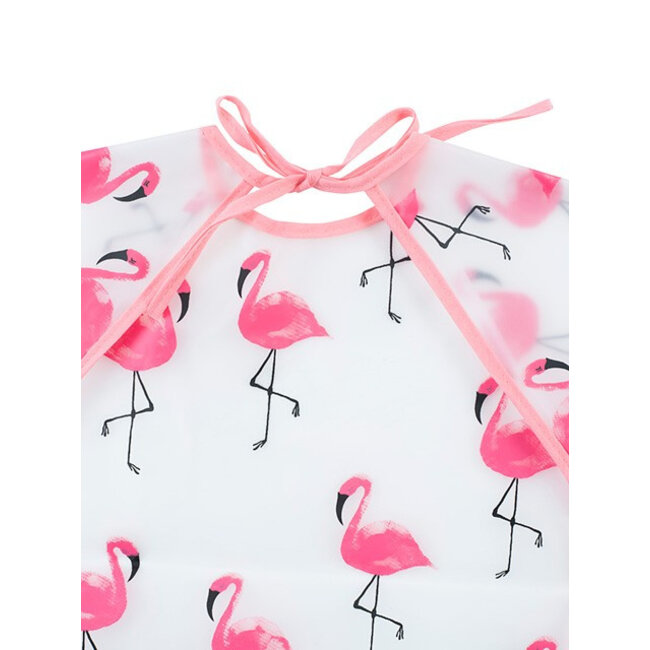 Slab waterproof met mouw Flamingo Jollein