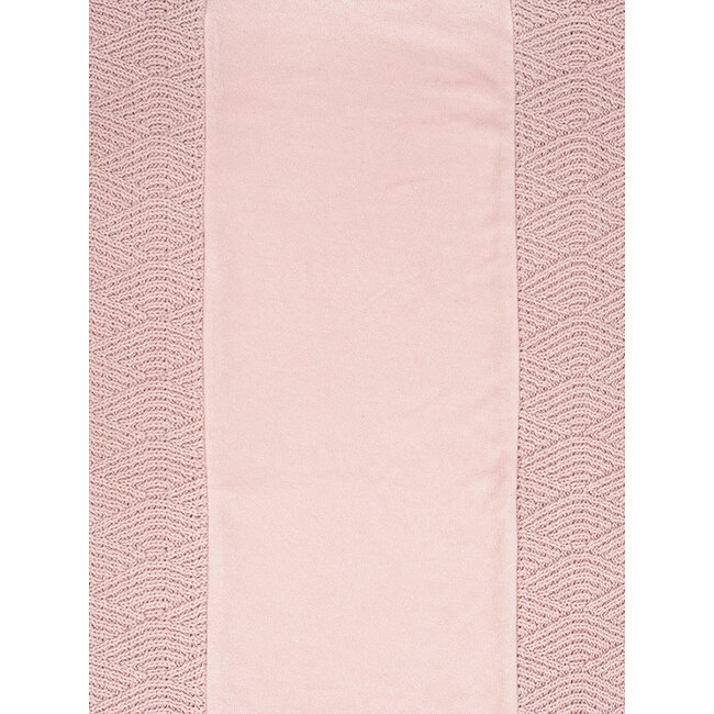 Waskussenhoes River Knit Pale Pink 50 x 70 cm Jollein