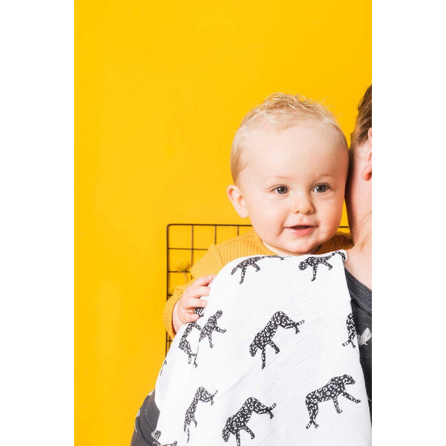 Hydrofiel Multidoek 115 x 115 cm Leopard (2pack) Jollein