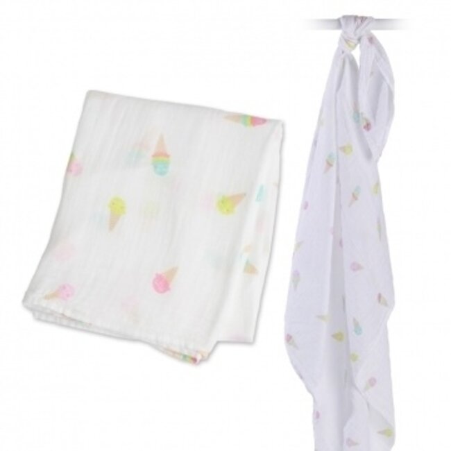 Lulujo Swaddle 120x120 - Ice Cream Lulujo