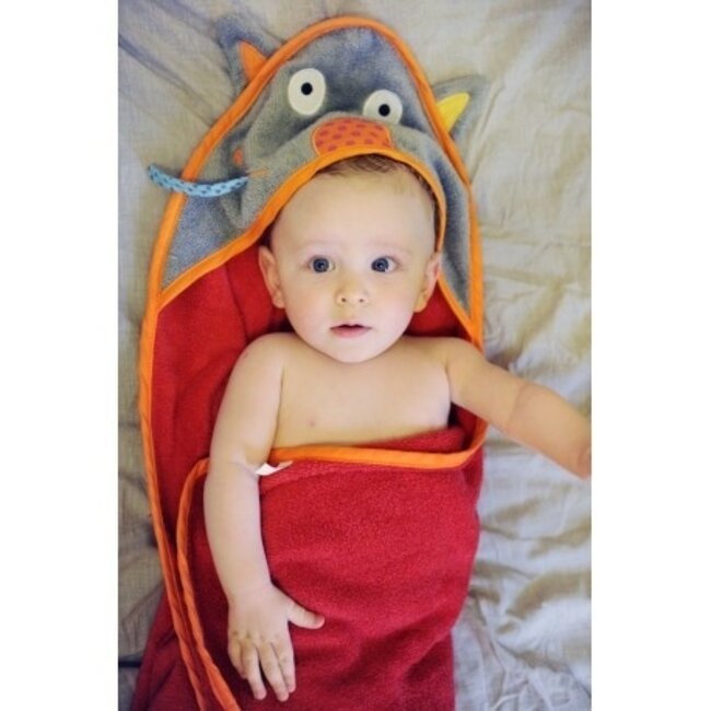 Ebulobo Badcape en Washand Wolf Louloup van Ebulobo