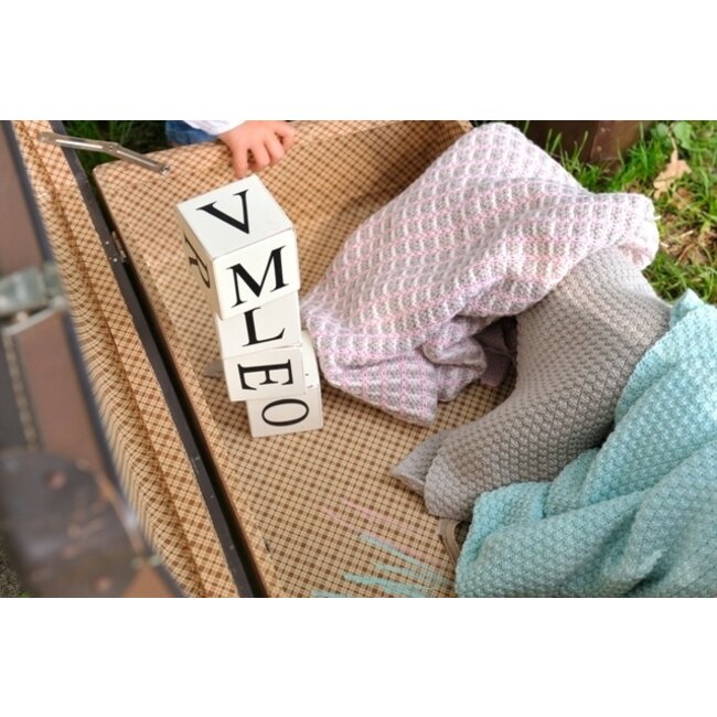 Jollein Ledikant Deken mixed mint/sand/off-white Jollein