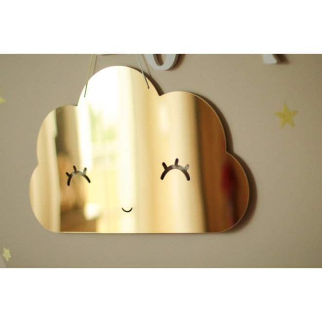 Spiegel Kinderkamer Cloud Mirror Gold