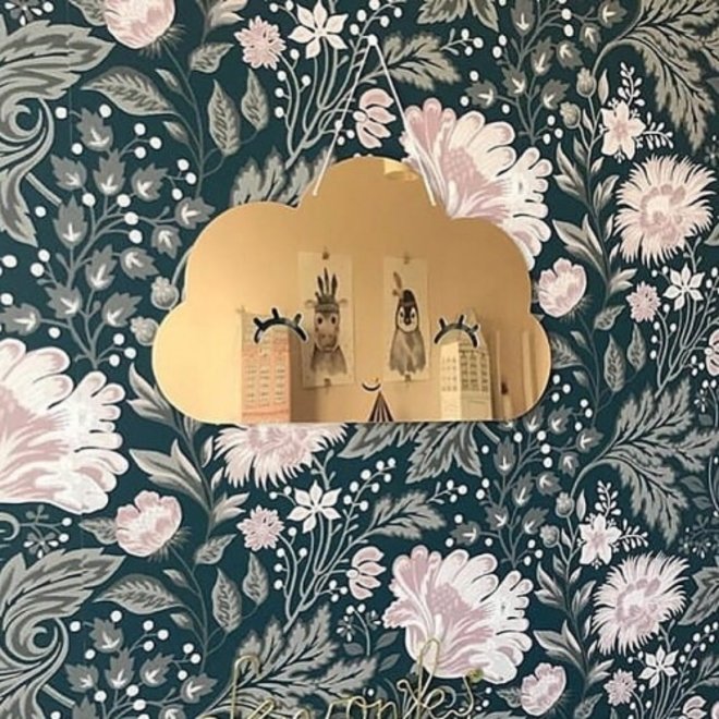 Spiegel Kinderkamer Cloud Mirror Gold