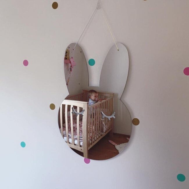 Lieffeling Spiegel Kinderkamer Bunny Mirror Zilver
