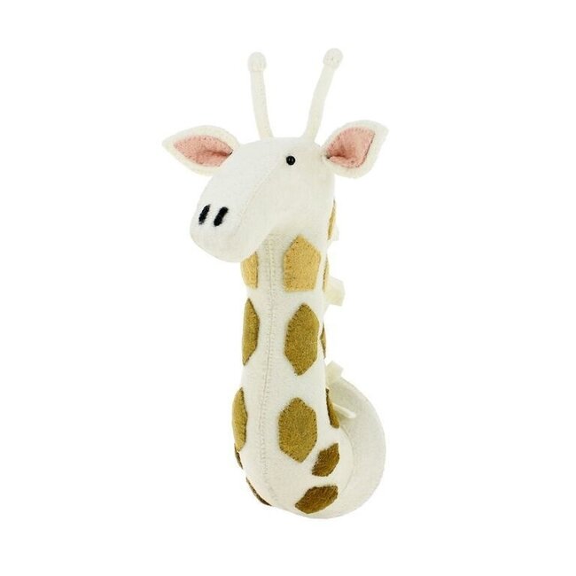 Fiona Walker Dierenkop Giraffe met Spots Medium van Fiona Walker