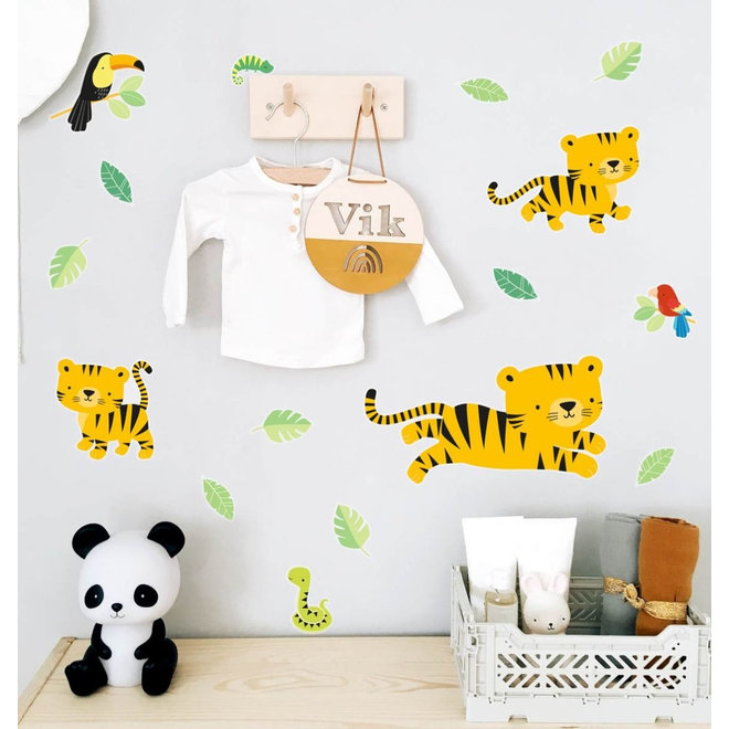 Muurstickers Kinderkamer Jungle tijger A Little Lovely Company