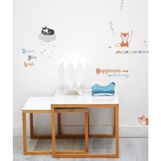 Lilipinso Muurstickers Kinderkamer Vos & Wasbeer  Lilipinso