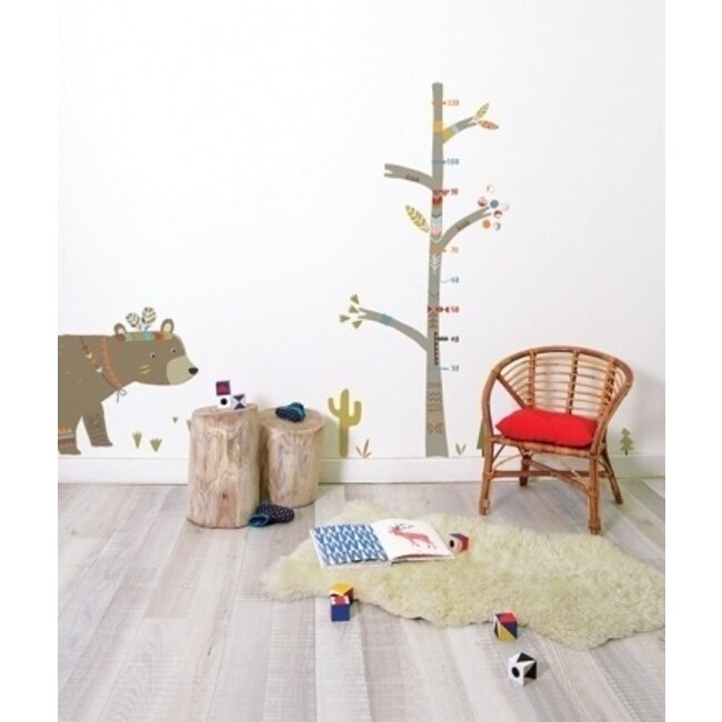 Lilipinso Muursticker XL Kinderkamer Dappere Beer Lilipinso