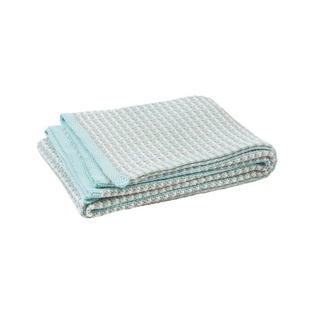 Jollein Deken Ledikant LN 100x150cm mixed mint/sand/off-white