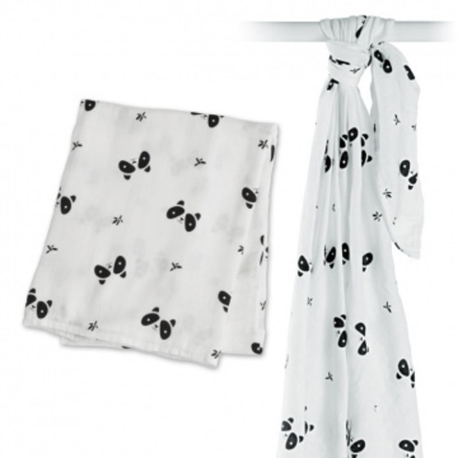 Swaddle Lulujo 120x120 Bamboo - Panda Lulujo