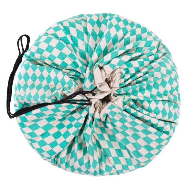 Play & Go  Play & Go Opbergzak en Speelgoedkleed Diamant Mint