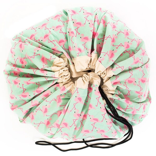 Play & Go  Play & Go Opbergzak en Speelgoedkleed Flamingo