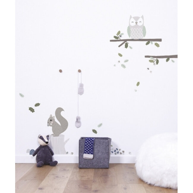 Lilipinso Muurstickers kinderkamer Squirrel Lilipinso