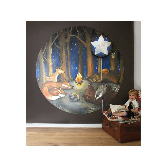 Hartendief Behangcirkel Dieren in het bos Hartendief