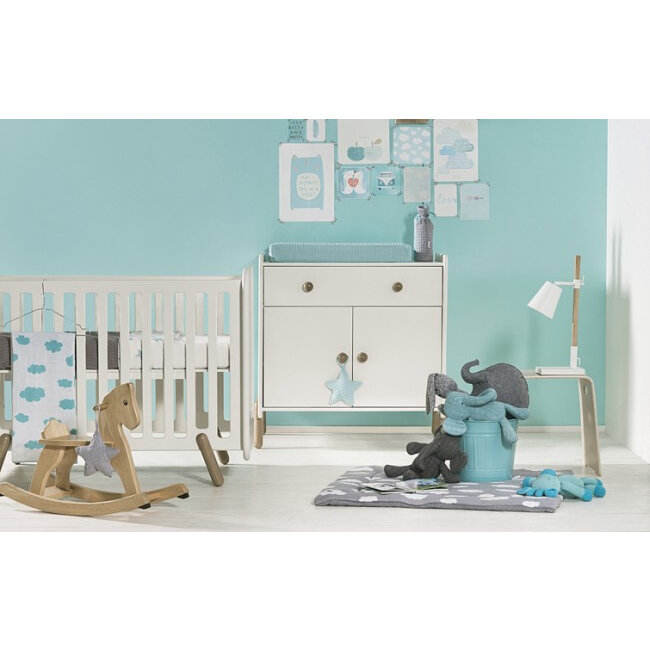 Jollein Hydrofiel multidoek Clouds jade (3pak)